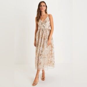 XM sequin midi lulus dress
